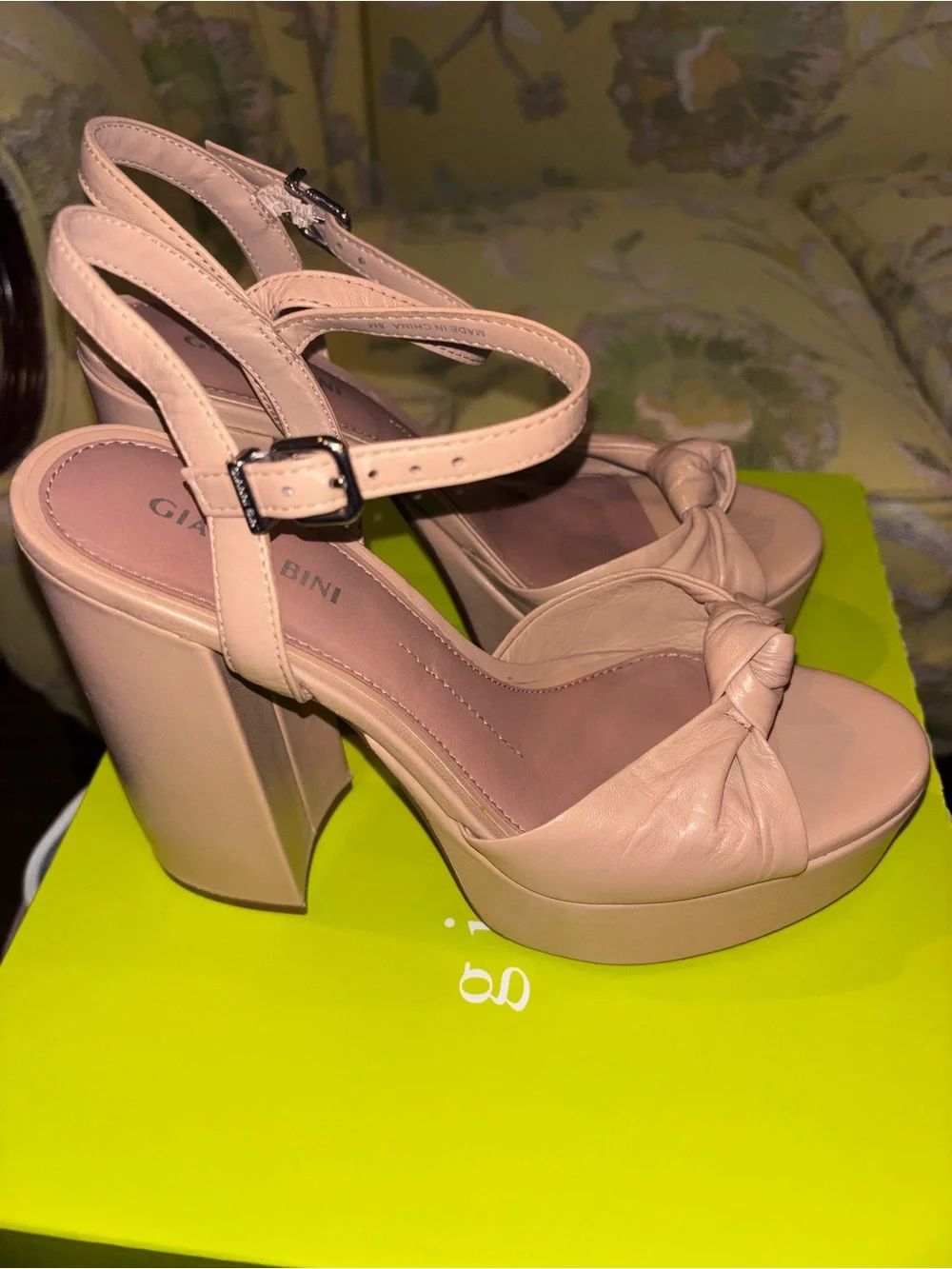 Gianni Bini Nude Platform Pumps